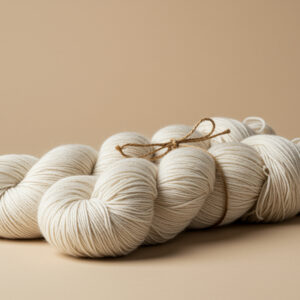 140nm Spun Silk Yarn (White)
