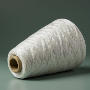 140nm Spun Silk Yarn Cone (White)