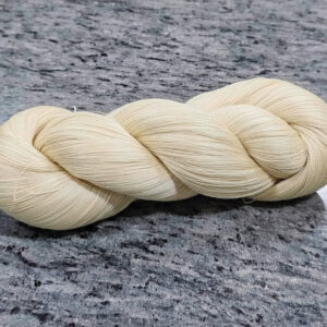 Fine Twisted Pure Dupion Silk Yarn (White)