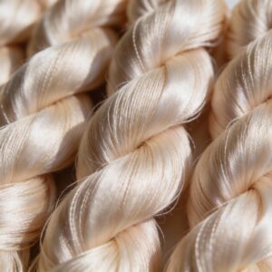 Handloom Tana Pure Silk Warp Yarn (White)