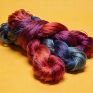 Coloured Spun Silk Yarn (Multi Colour)