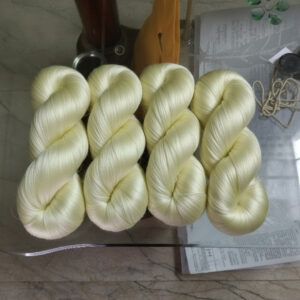 Twisted 1 Ply Indian Dupion Silk Yarn (Yellow)