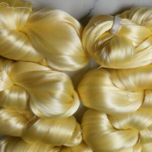 Raw Silk Yarn (White & Yellow)